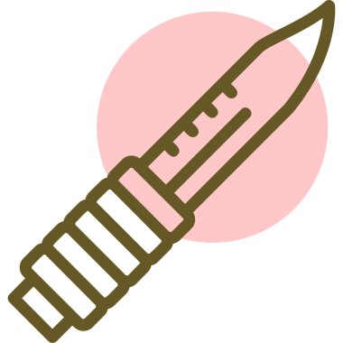 Fırça simgesi vektör illüstrasyonu