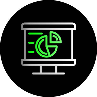 Bilgisayar ekranında dizüstü bilgisayar simgesi var. nesnelerin interneti