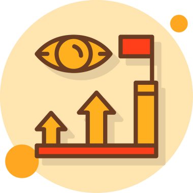 Arkaplandaki bir simgenin vektör illüstrasyonu