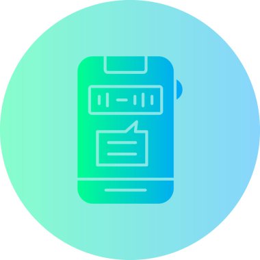 Mobil simgenin vektör illüstrasyonu