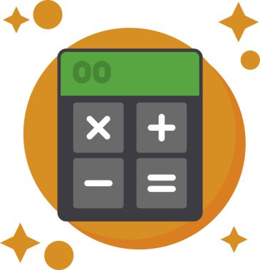 hesap makinesi simgesi vektör illüstrasyonu