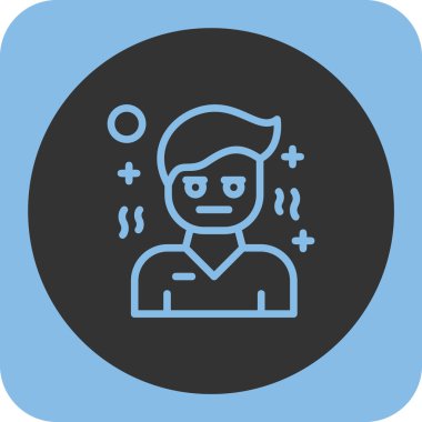 Adamım. Web simgesi basit illüstrasyon