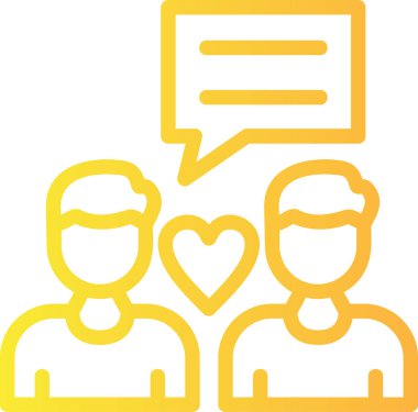 Sohbet simgesi vektör illüstrasyonu