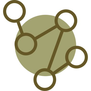 beyaz arkaplanda izole edilmiş ağ simgesi ve vektör illüstrasyonu