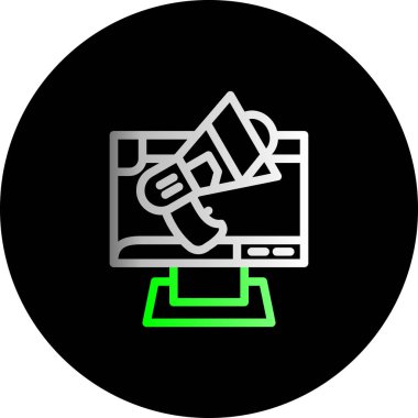 Projeniz için vektör lcd simgesi