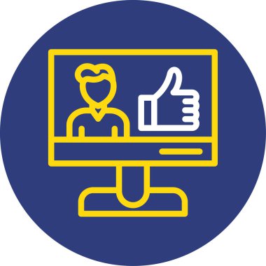 Dizüstü bilgisayar simgesi vektör çizimi