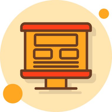 Web simgesi vektör illüstrasyonu