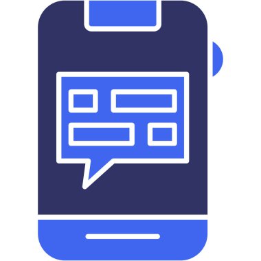 Konuş. Web simgesi basit tasarım