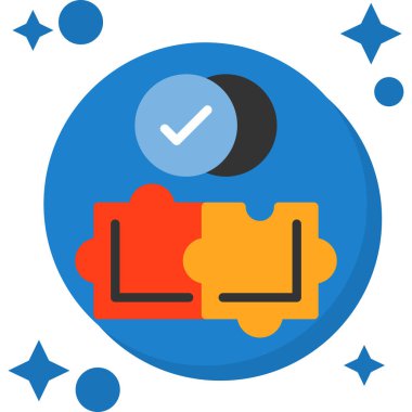 Onay listesi düz simgesi