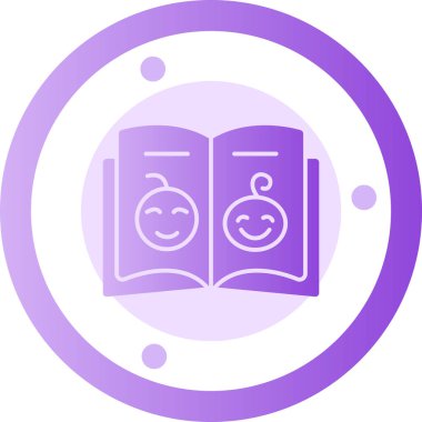 kitap eğitimi ikonu doldurulmuş özet biçimi