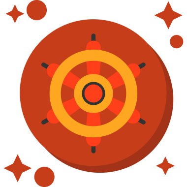 Düz vektörde hedef hedef simgesi