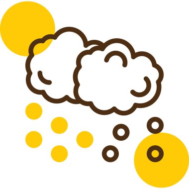 Bulut. Web simgesi basit illüstrasyon