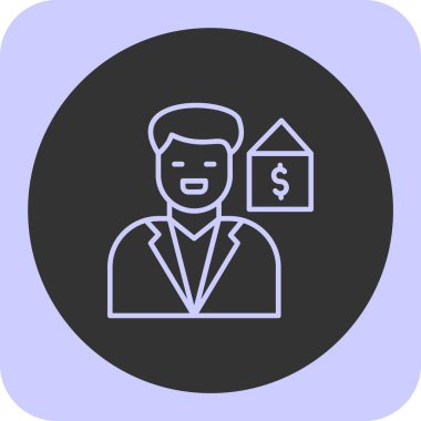 iş simgesi soyut olarak izole edildi