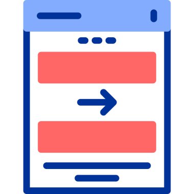 Web simgesi, basit vektör illüstrasyonu