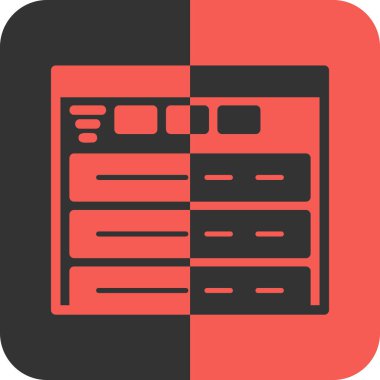 & Sunucu için düz simge sunuluyor