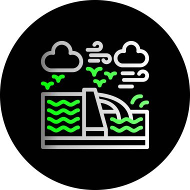 Bir bulut simgesinin vektör illüstrasyonu