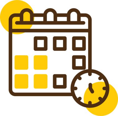 Takvim web simgesi basit illüstrasyon