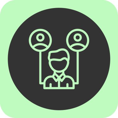 Modern insanın vektör çizimi