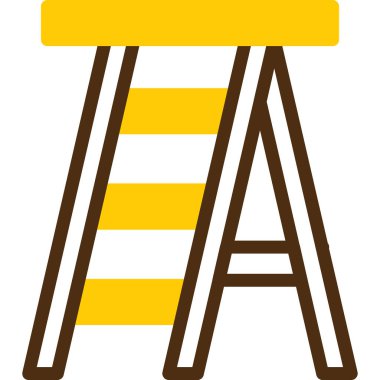 Bir merdiven simgesinin vektör çizimi