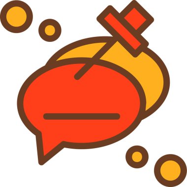 konuşma balonu simgesi, vektör illüstrasyonu