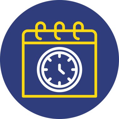 Vektör saat web simgesi