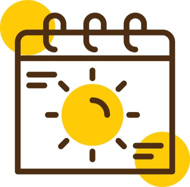 günlük takvim günü simgesi - taslak biçimi