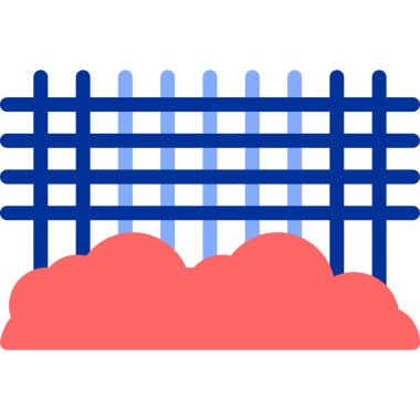 çit simgesi vektör illüstrasyonu