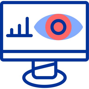 Göz simgesi vektör illüstrasyonu