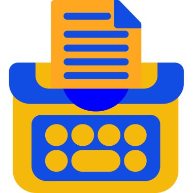 Bilgisayar klavyesi. Web simgesi basit illüstrasyon