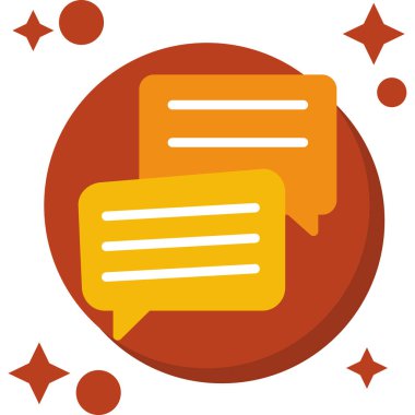 Mesaj var. Web simgesi basit illüstrasyon