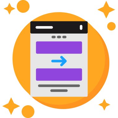 Cep telefonu. Web simgesi vektör illüstrasyonu