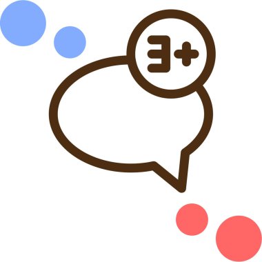 konuşma simgesi, vektör illüstrasyonu basit tasarım