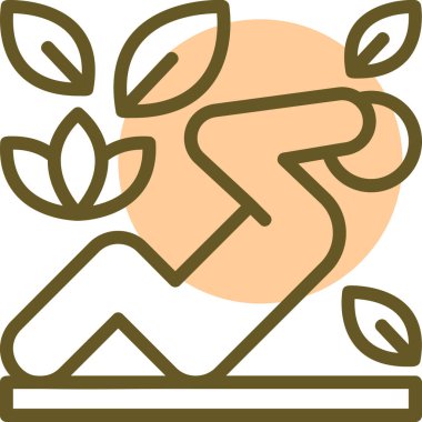 Bitkinin vektör illüstrasyonu