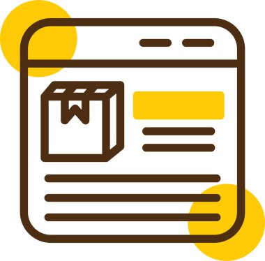 Gazete. Web simgesi basit illüstrasyon