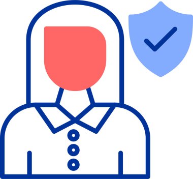 Avatar simgesi, vektör illüstrasyonu