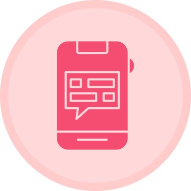 - Telefon. Web simgesi basit illüstrasyon