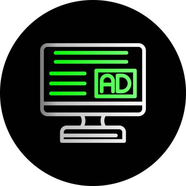 Moda tarzı izole edilmiş arkaplan reklam simgesi