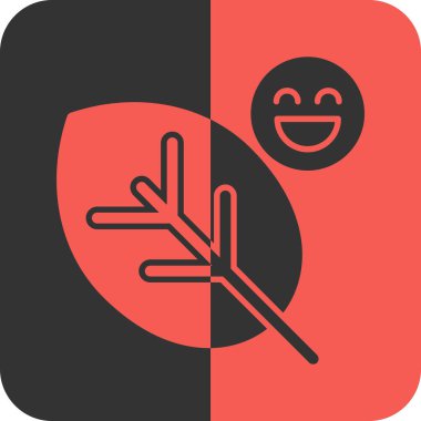 Tek izole ağaç simgesinin vektör illüstrasyonu