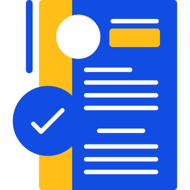 Belge. Web simgesi basit illüstrasyon