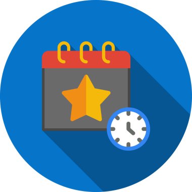 Takvim simgesi vektör illüstrasyonu