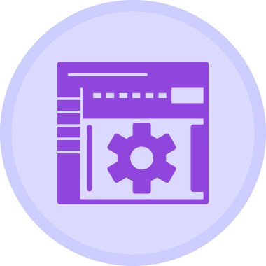 seo modern simgesinin vektör illüstrasyonu