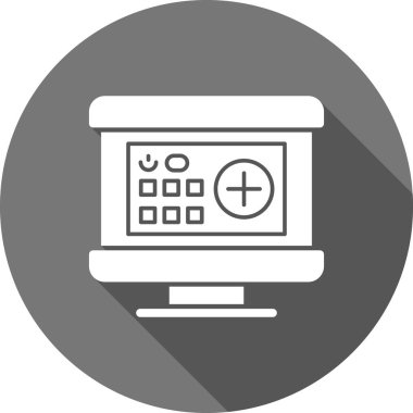 Modern dizüstü bilgisayar simgesinin vektör illüstrasyonu