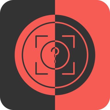 Dairedeki bir büyüteçin vektör simgesi