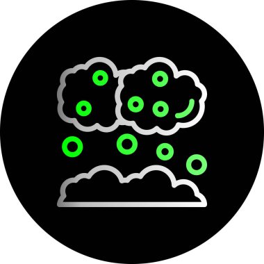 Soyut arkaplanda bulut simgesi izole edildi