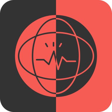 Bir kalp simgesinin vektör illüstrasyonu