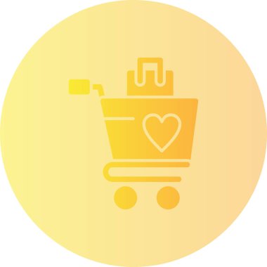 Alışveriş. Web simgesi basit illüstrasyon