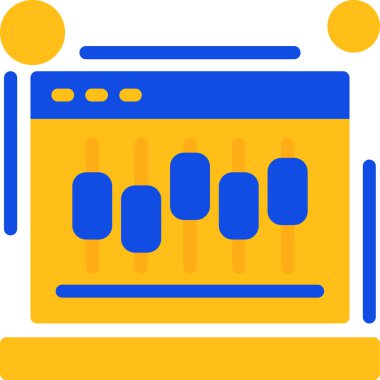 Tarayıcı web tasarım simgesi - taslak biçimi