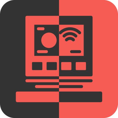 Bilgisayar simgesi. vektör illüstrasyonu