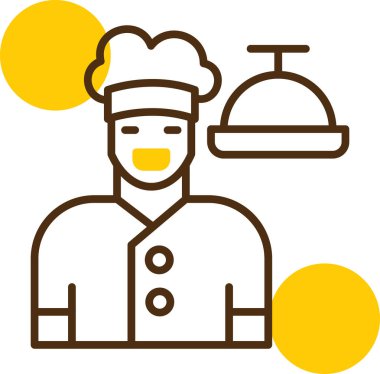 Garson. Web simgesi basit illüstrasyon