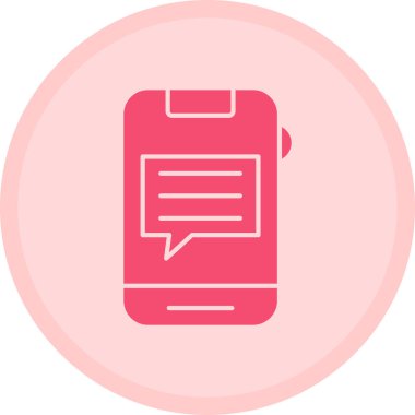 Cep telefonu. Web simgesi basit illüstrasyon